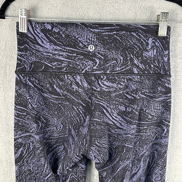Lululemon Leggings Womens 8 Blue Wunder Under High Rise Tight Luxtreme Workout - Picture 4 of 12
